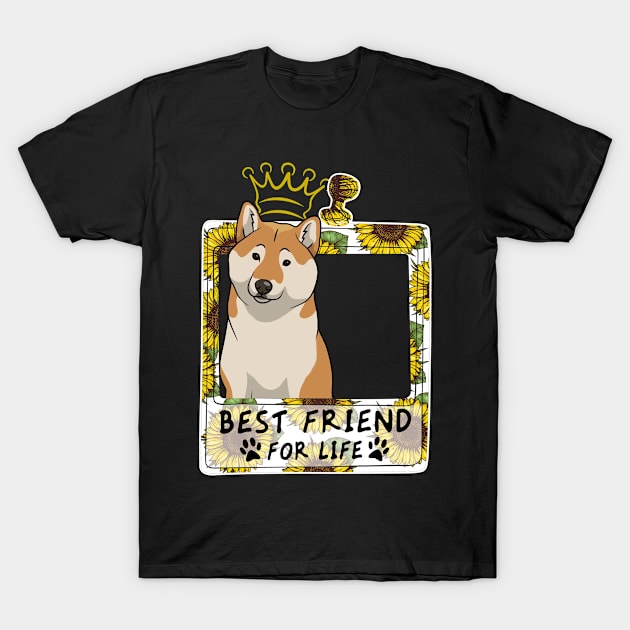 Best Friend For Life T shirt For shiba inu Lovers T-Shirt by Elsie